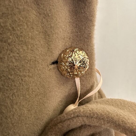 Santinni 'Marlene' Cashmere & Wool Coat in Marrone Size SMALL Womens - Picture 7 of 10